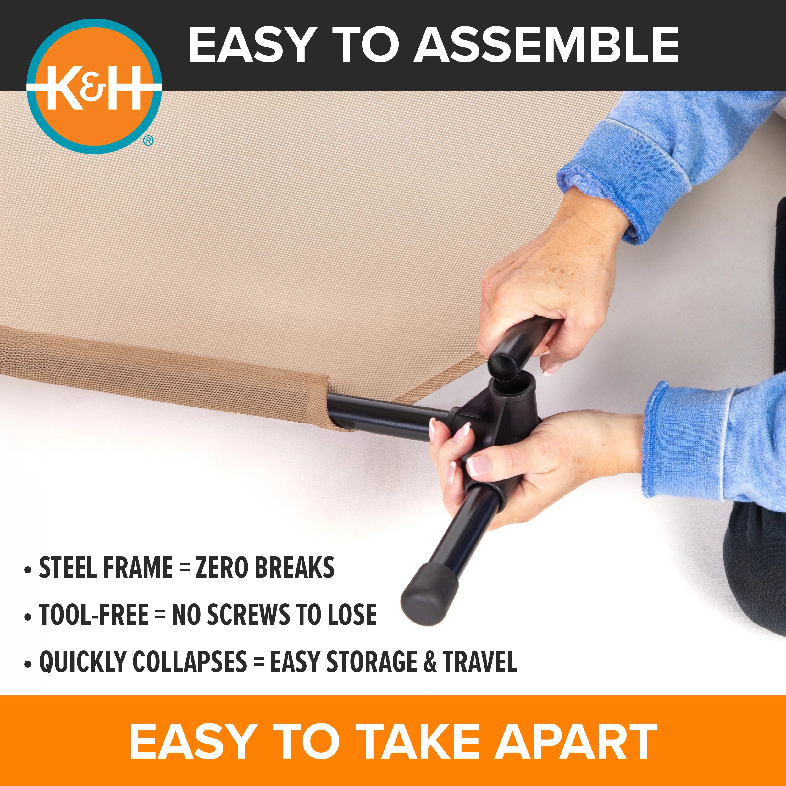 K&H All Season All Weather Dog Cot - Image 4