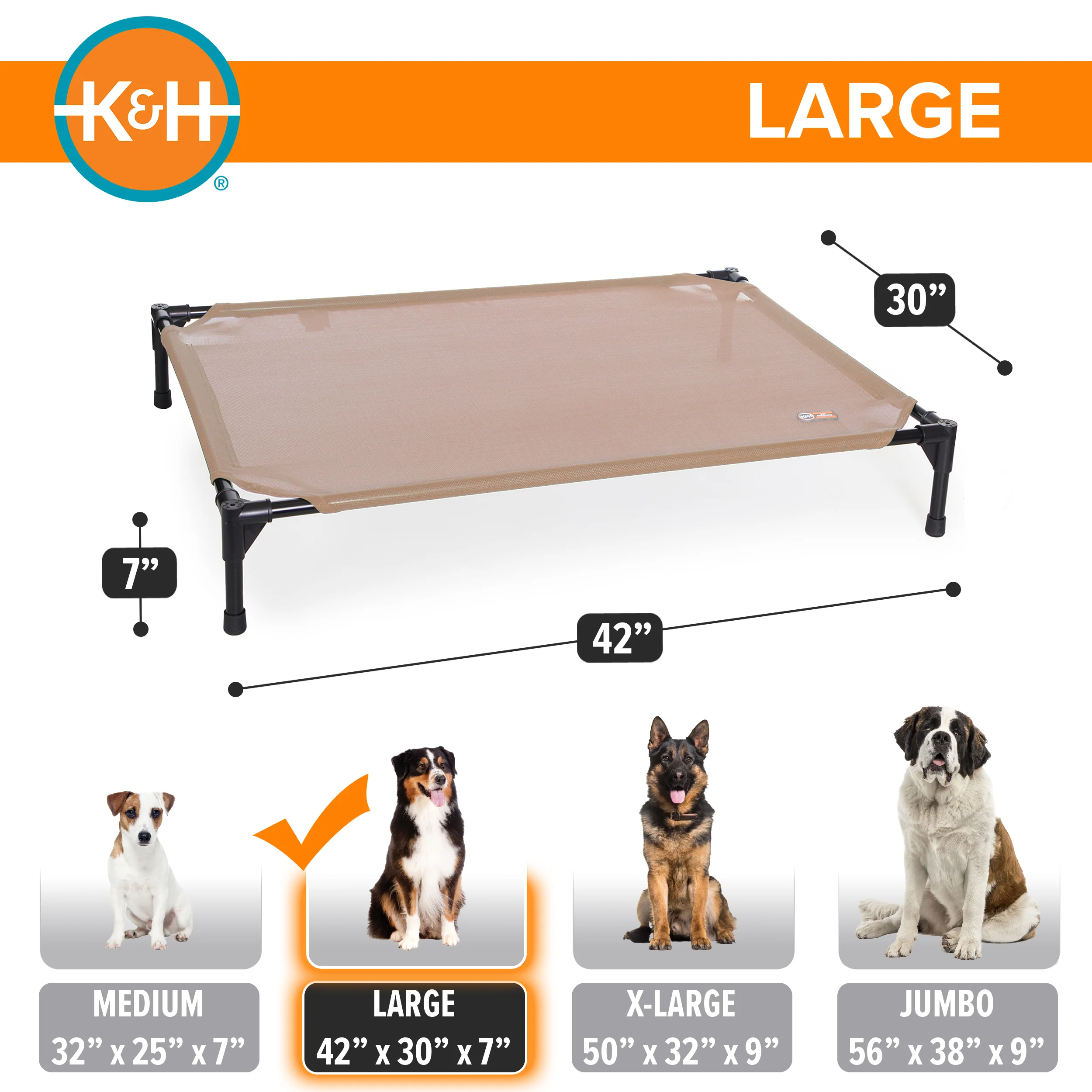 K&H All Season All Weather Dog Cot - Image 7