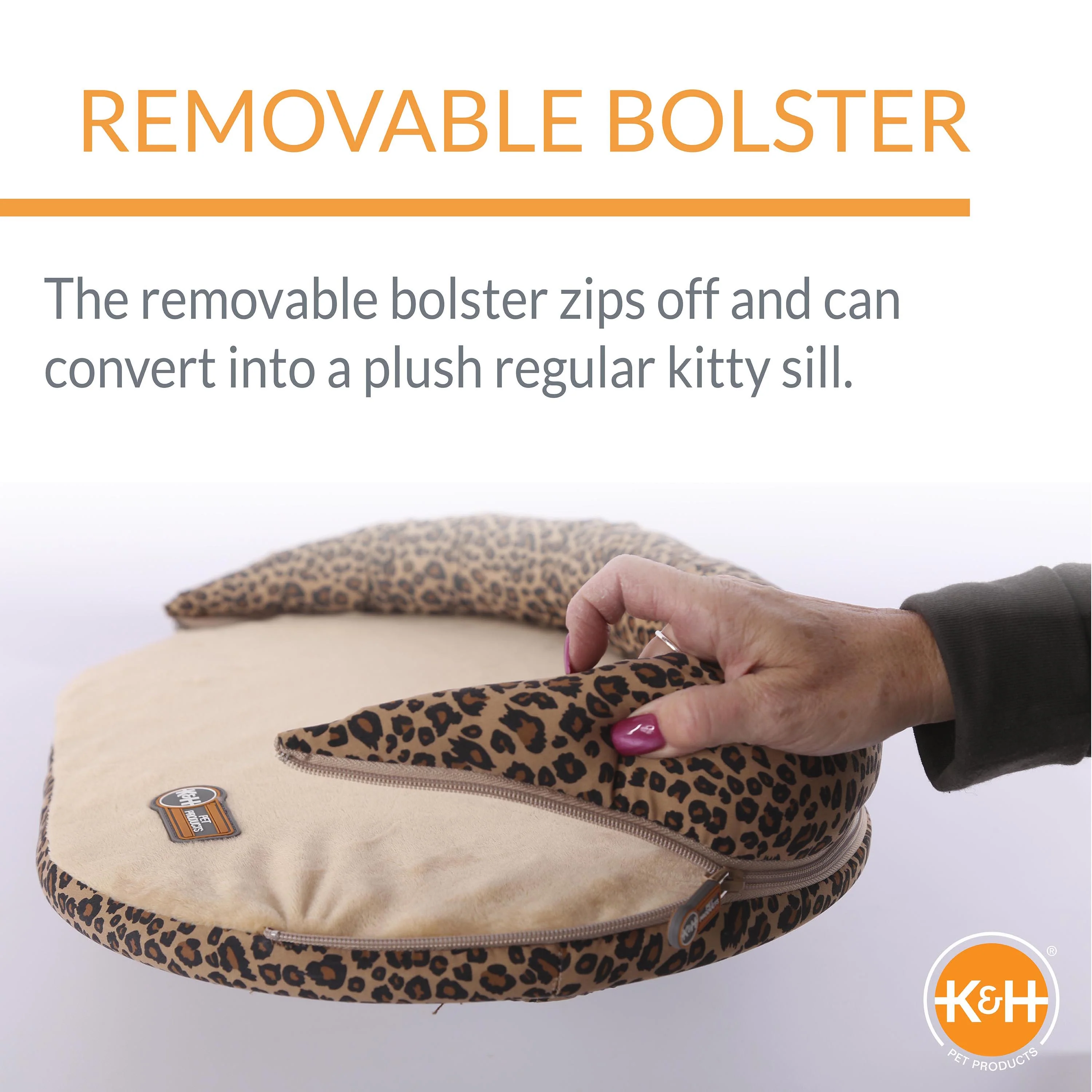 K&H Deluxe Kitty Sill with Bolster - Image 3