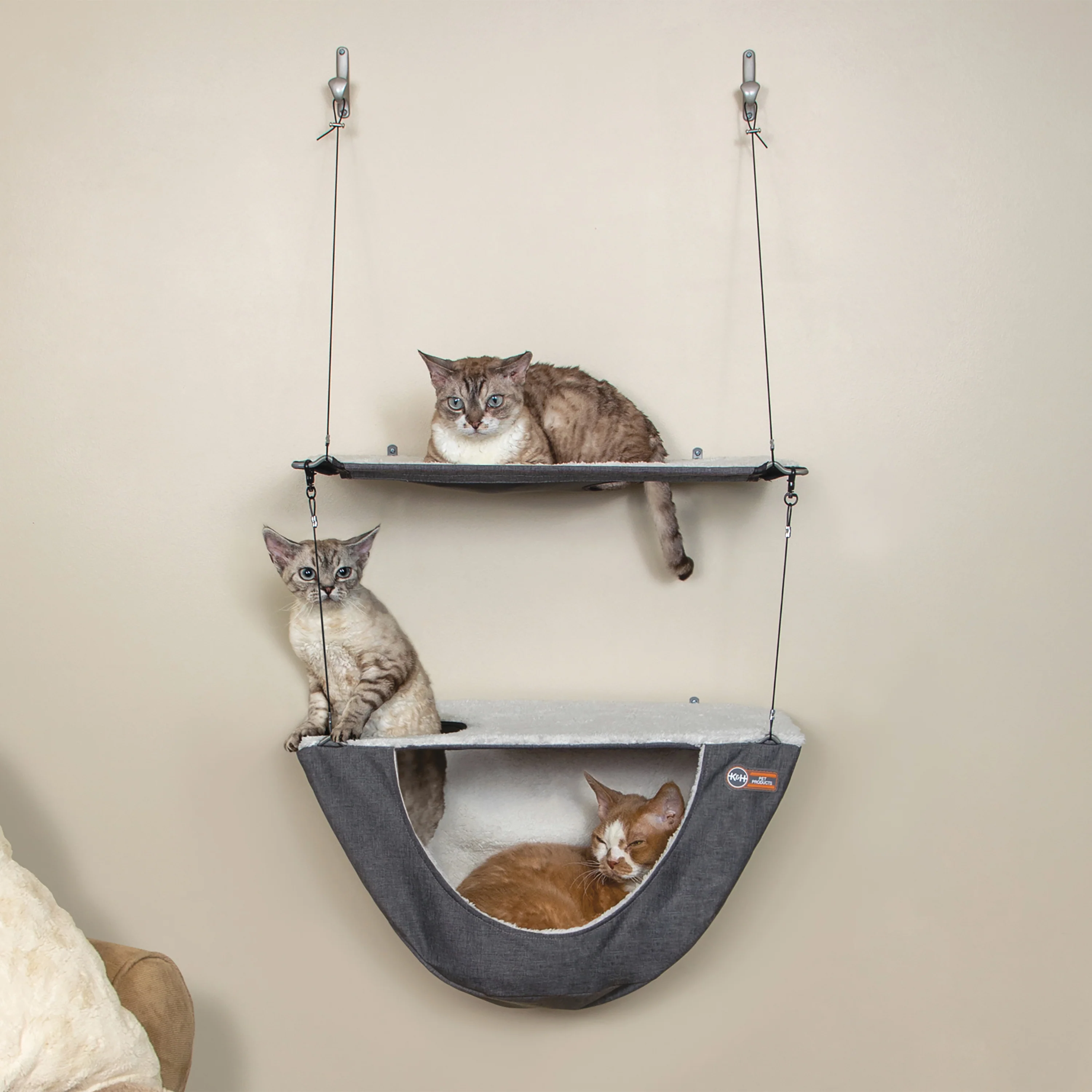 K&H Wall Mount Cat Shelf & Cat Hammock - Image 6