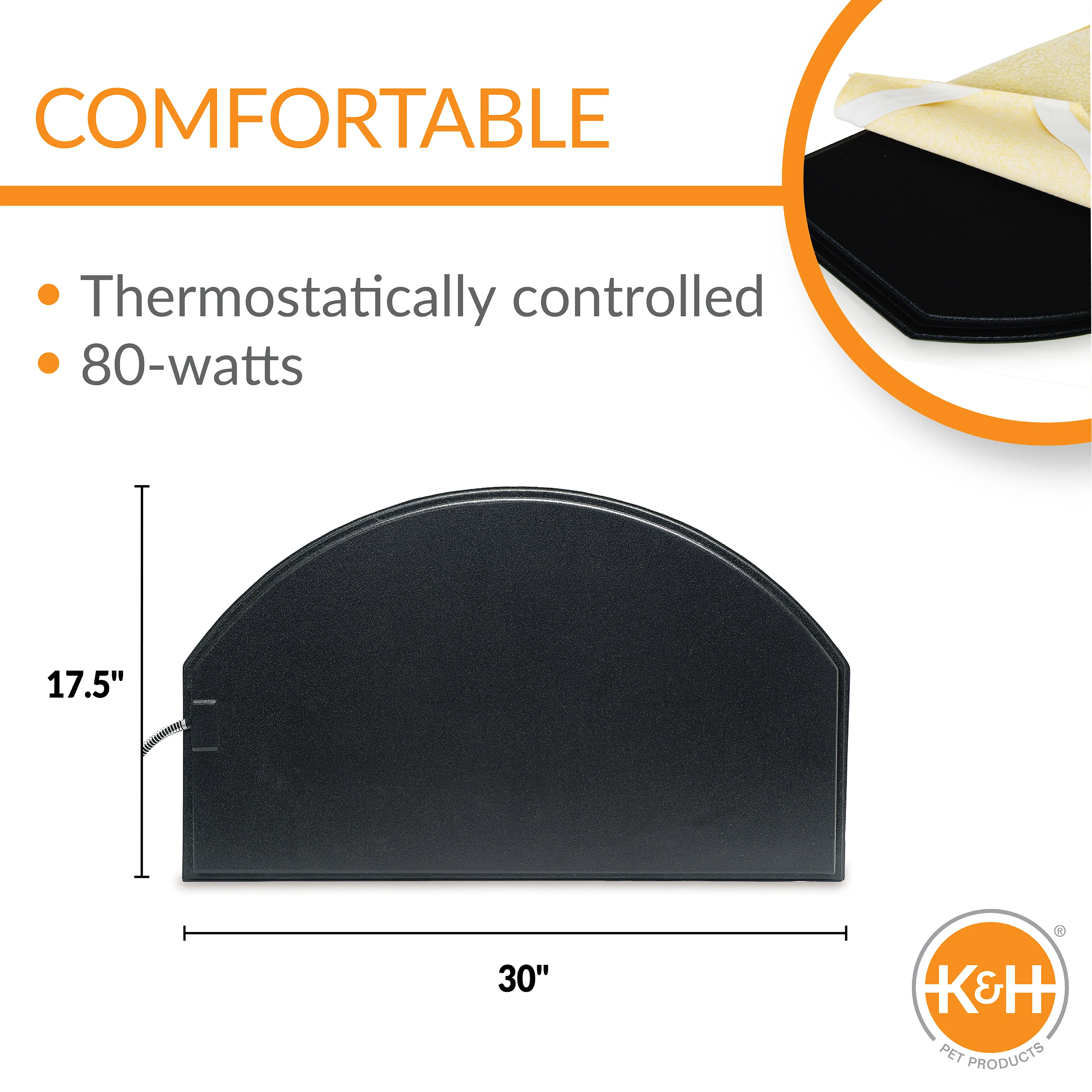 K&H Lectro-Kennel® Igloo-Style Outdoor Heated Pad - Image 4