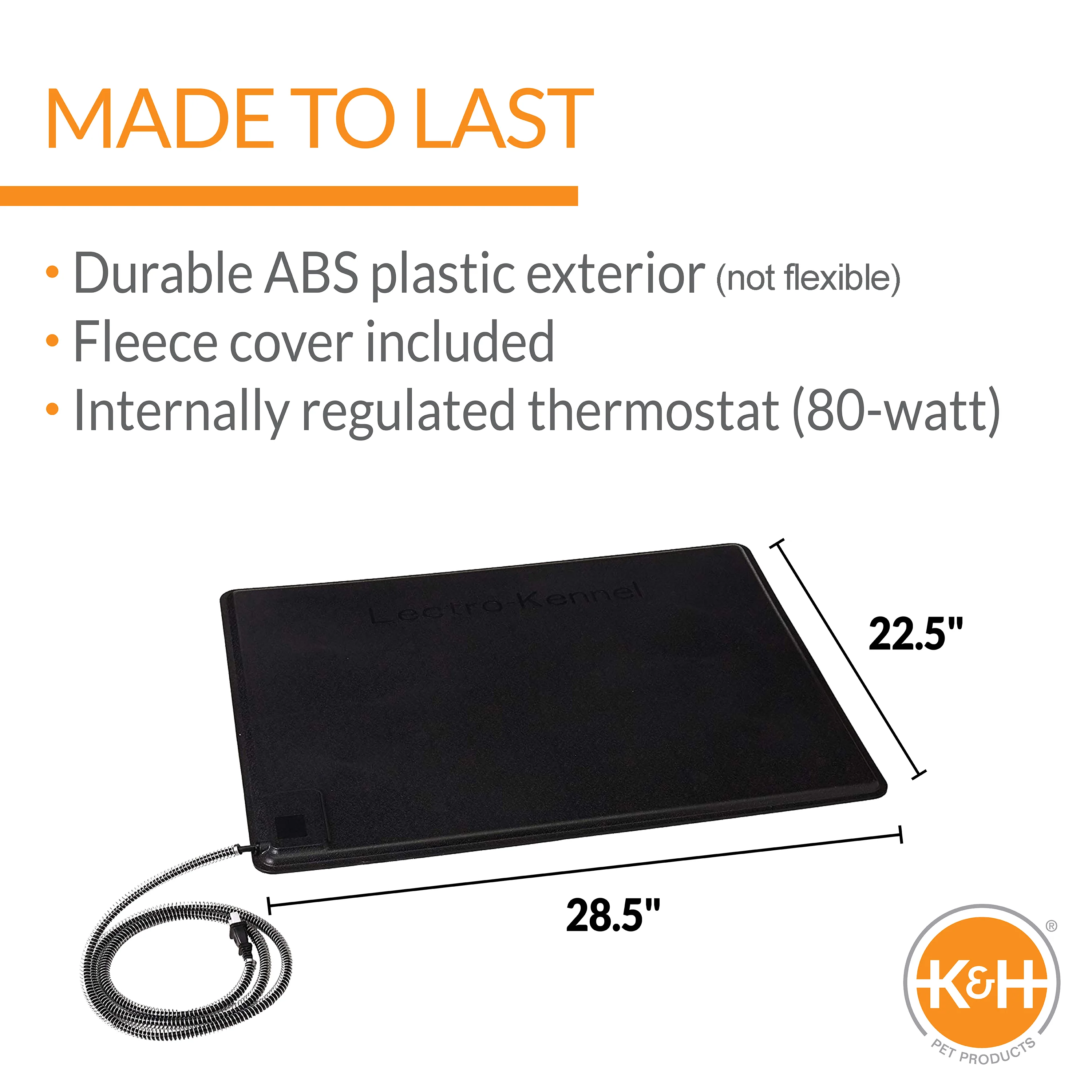 K&H Original Lectro-Kennel® Outdoor Heated Pet Pad - Image 10