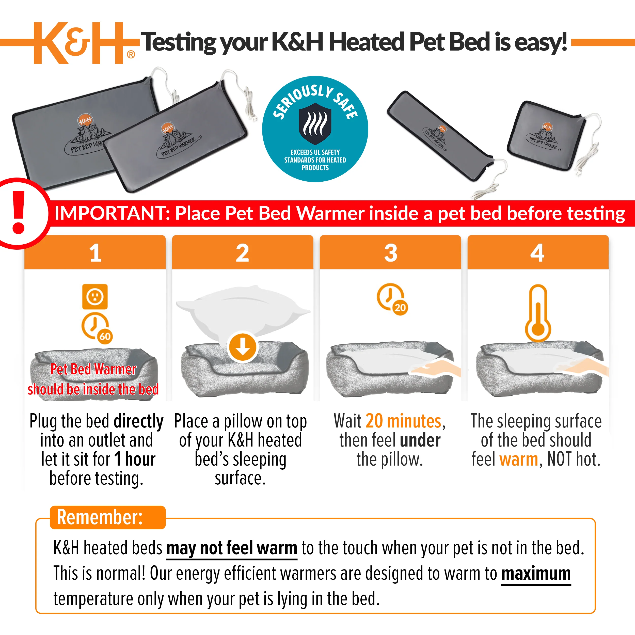 K&H Pet Bed Warmer - Gray - Image 5