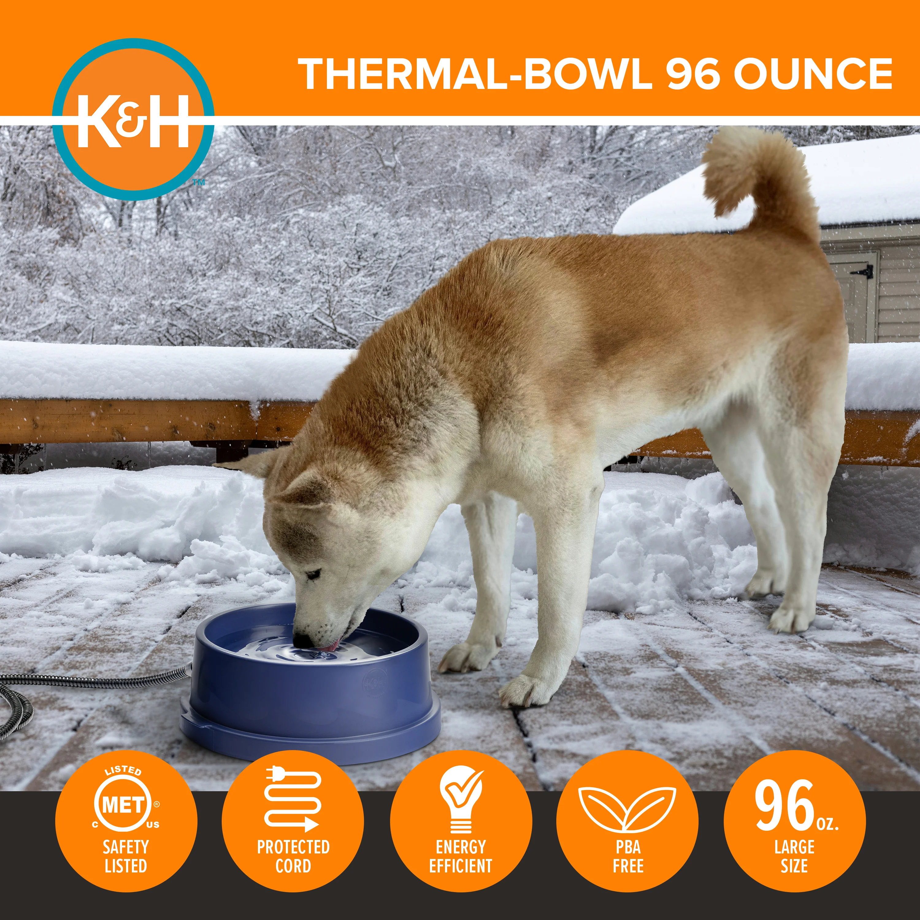 K&H Thermal-Bowl Heated Outdoor Water Bowl - Image 3