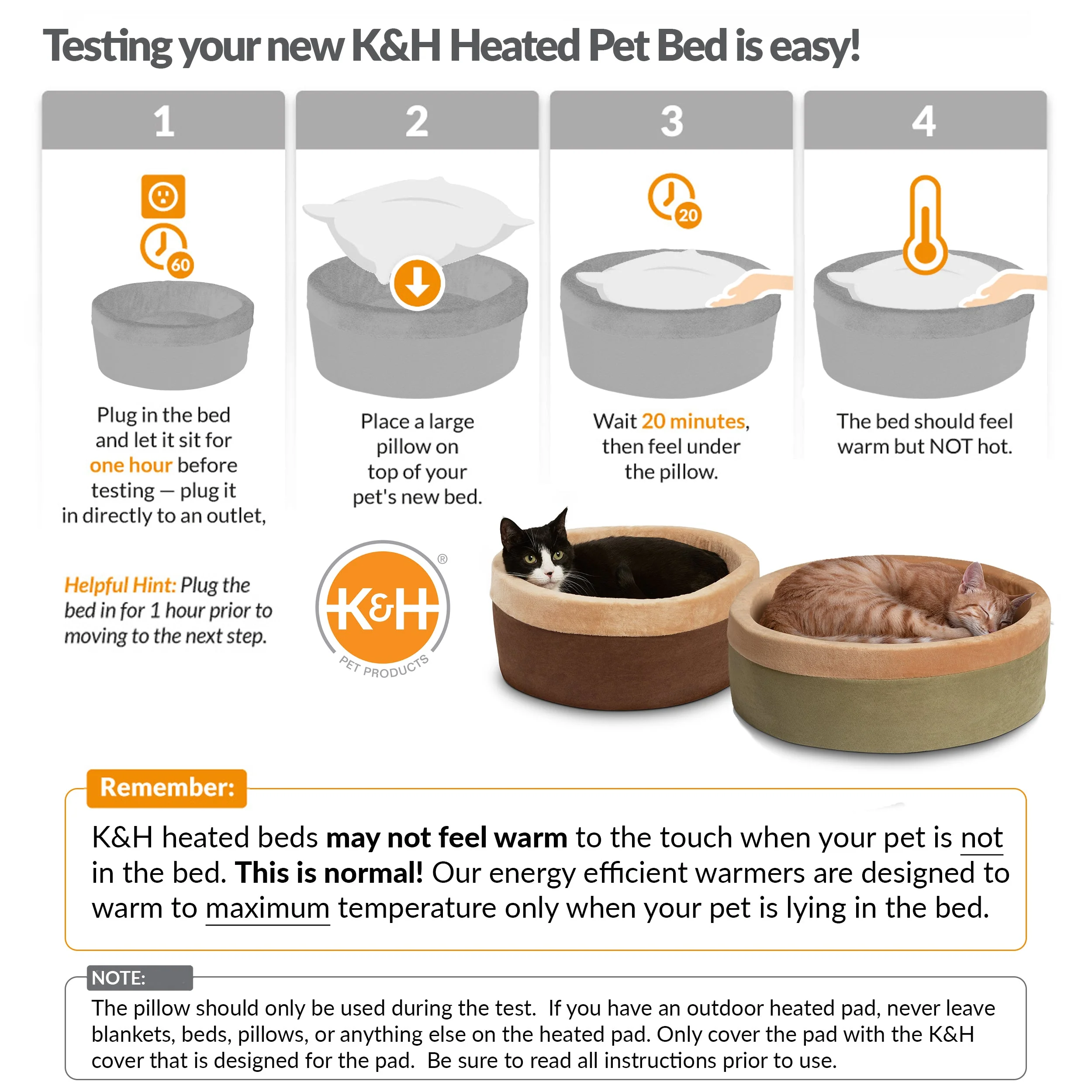 K&H Thermo-Kitty Bed Heated Cat Bed - Image 7