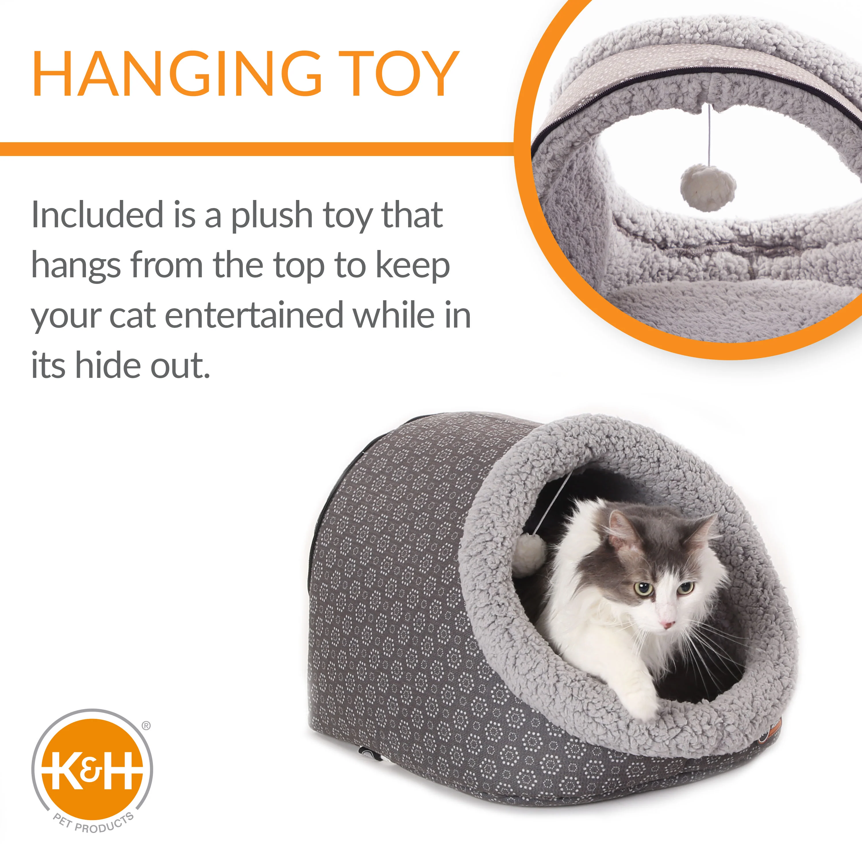 K&H Thermo-Pet Cave Heated Cat Bed - Image 4
