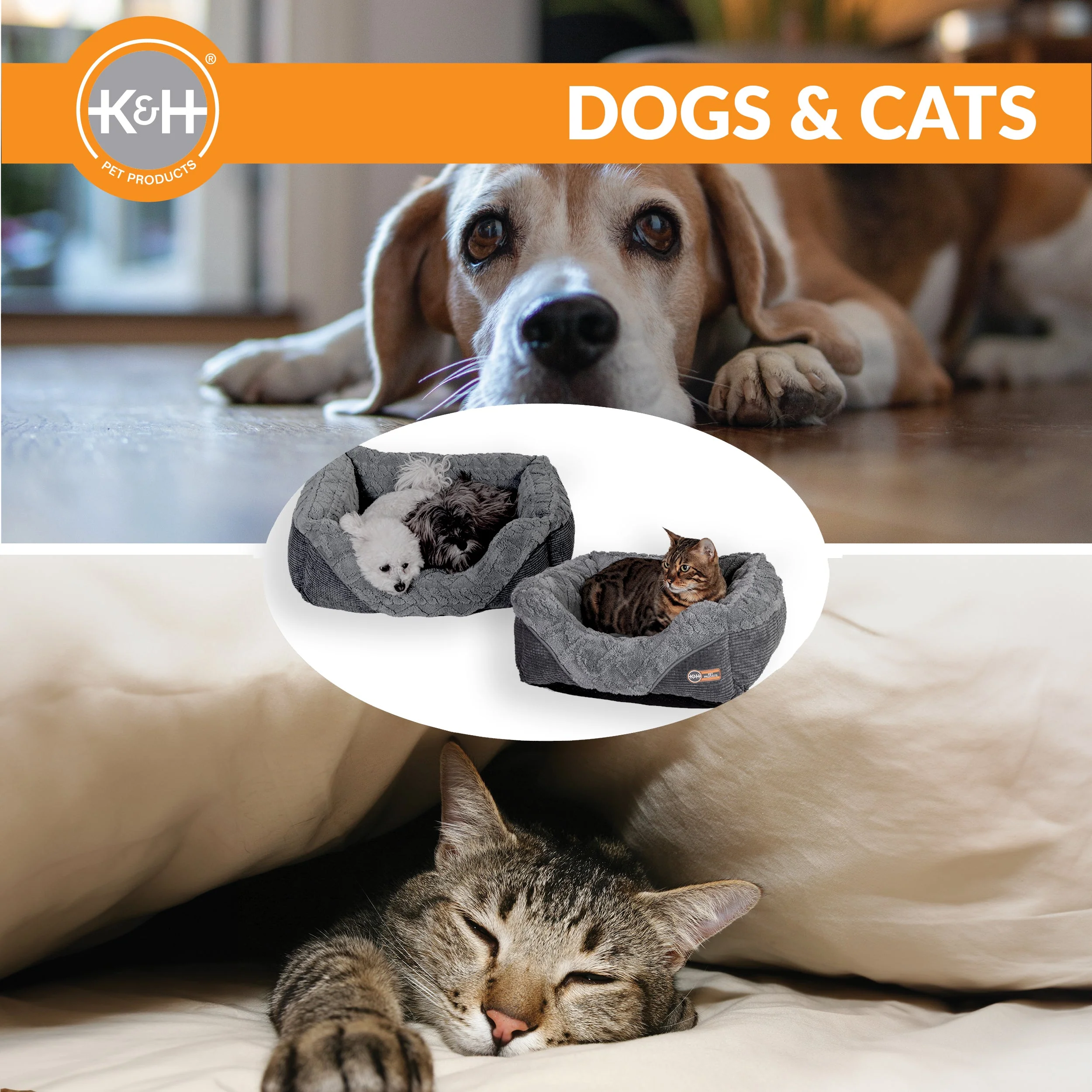 K&H Thermo-Pet Lounge Sleeper Heated Cat & Dog Bed - Image 5