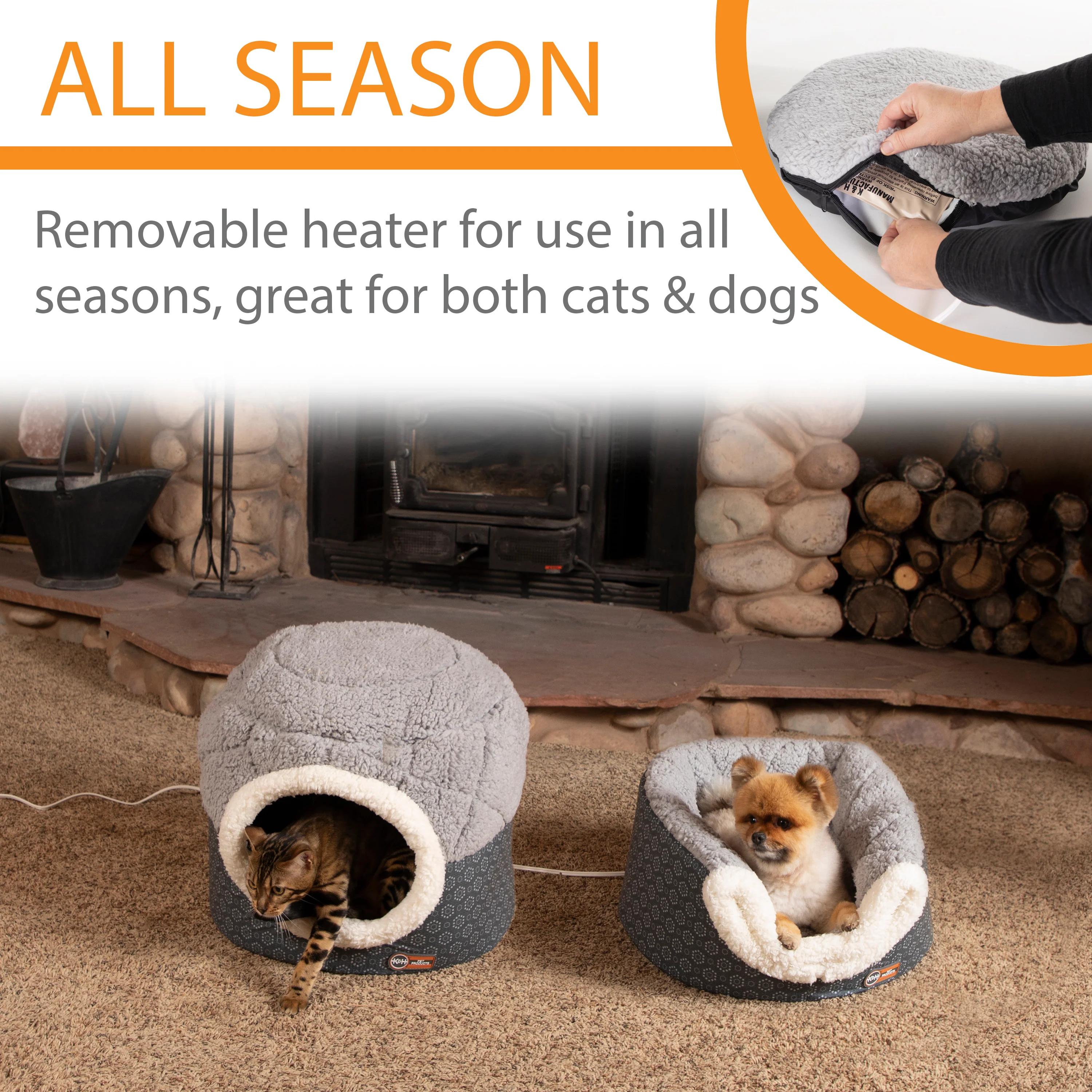 K&H Thermo-Pet Nest Heated Cat Bed - Image 3